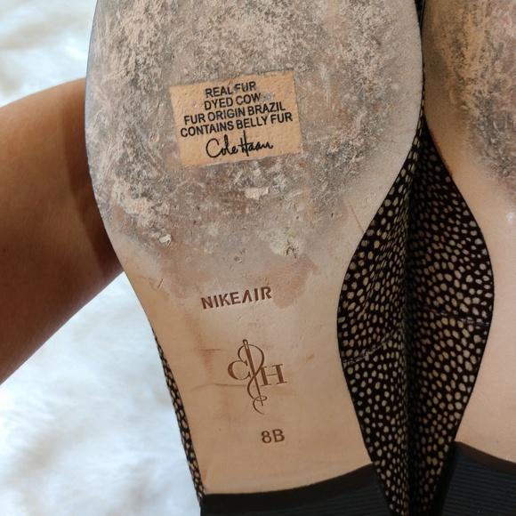 Cole Haan Calf Hair Dotted Cheetah Loafers - Picture 3 of 8